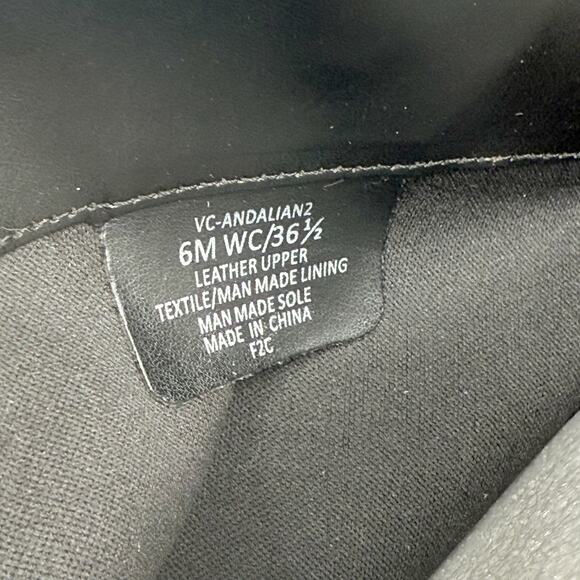 Vince Camuto Womens Andalian Knee High Boots US 6 M Wide Calf Black Leather NIB - Picture 10 of 10